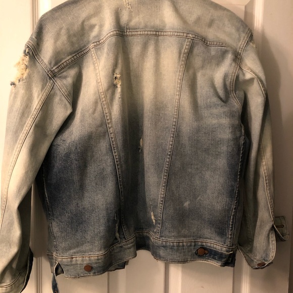 Ladies JBrand distressed denim jacket - Picture 5 of 6